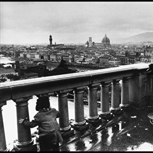 Florence in the rain, Piazzale Michelangelo