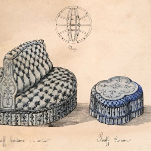 Two French Pouffes