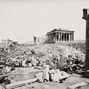 General view of the ruins of the Acropolis, Athens, Greece
