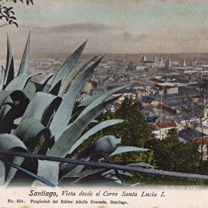General view of Santiago, Chile, South America
