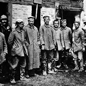 German prisoners taken by the French