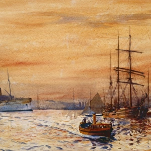 A Harbour by Sunset