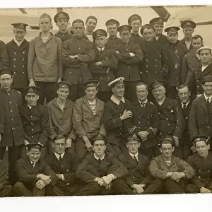 HMHS Britannic, group photo of surviving crew, WW1