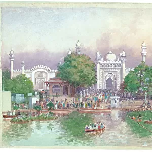 India Pavilion from the Lake, British Emplre Exhibition 1924