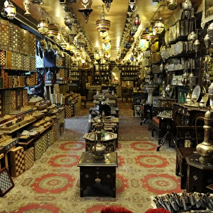 Israel. Jerusalem. Interior of a shop