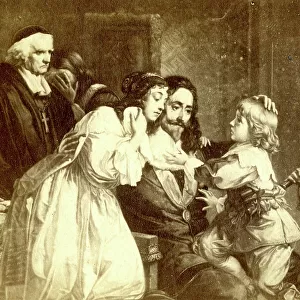 King Charles I says farewell to his family
