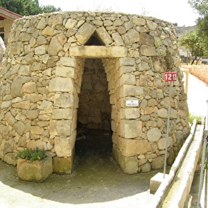 Maltese traditional round stone hut, Siggiewi, Malta