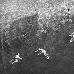 Four Men Swimming
