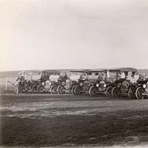 Model T Ford cars at Hoskins, Nebraska, USA