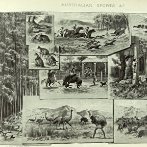 Montage depicting various Australian sports