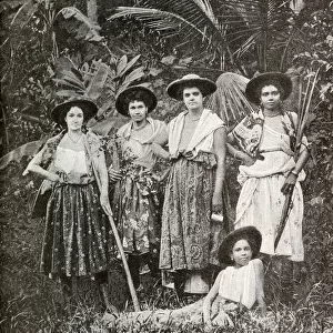 Mulatto women workers, Martinique, West Indies