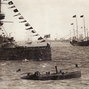 Naval review at Spithead, Hampshire