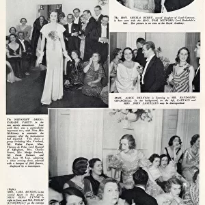 Page from The Sketch reporting on a midnight party / fashion show put on by designer