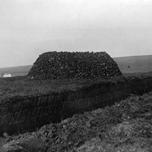 Peat stack, County Donegal, north-west Ireland