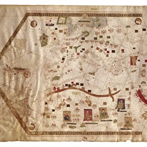 Portolan chart of the Mediterranean sea (1439)