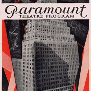 Programme cover for the Paramount Theatre, New York, 1928