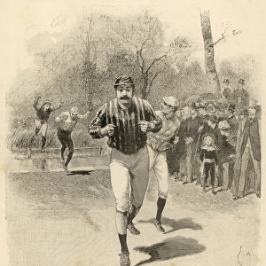 Race walking in the Bois de Boulogne