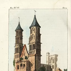 Ruins of Jumieges Abbey, 1800s