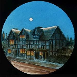 Shakespeares House, by Night