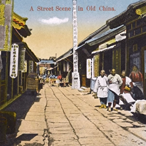 Shanghai, China - Street Scene on old road