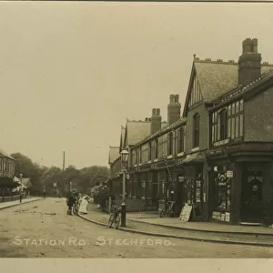 Station Road, Stechford, Birmingham, Warwickshire, England. Date: 1917