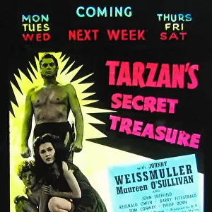 Tarzan's Secret Treasure cinema projection slide 1941