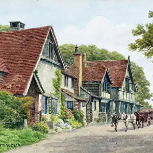Tudor houses at Rottingdean, near Brighton, Sussex