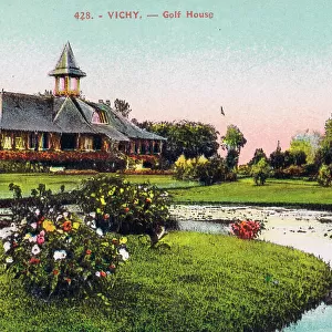 A view of the Golf House at Vichy, 1920s