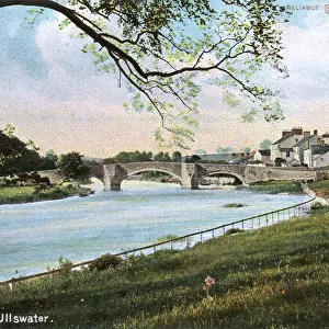 Village of Pooley Bridge, River Eamont, Cumbria