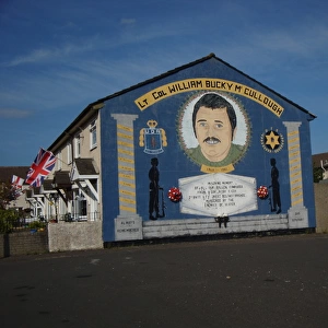 Wall mural of fallen comrades at Belfast