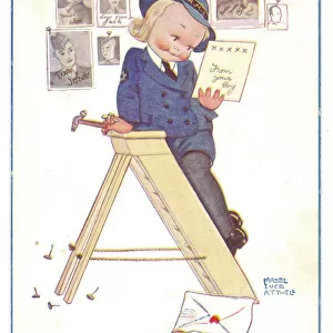 WW2 era - Comic Postcard - Every nice boy loves a sailor