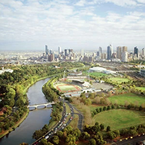 Morell Bridge, Olympic Park National Tennis Centre, Botanic Gardens, MCG Melbourne, Victoria, Australia JLR04561