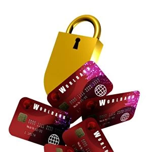 Credit card security, conceptual artwork