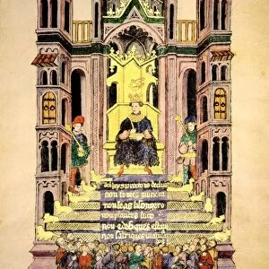 King Solomons throne, 1430 artwork