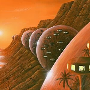 Martian colony, artwork