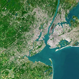 New York City, satellite image