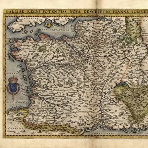Orteliuss map of France, 1570