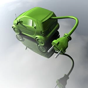 Rechargeable electric car, artwork C013 / 9507