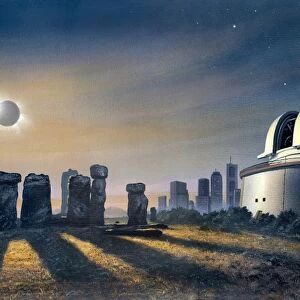 Stonehenge and observatory, artwork C017 / 0778