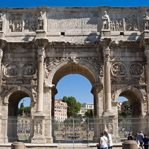 Arch of Constantine (Arco di Costantino), UNESCO World Heritage Site, Rome, Lazio, Italy