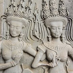 Bas-relief frieze at Angkor Wat, Angkor, UNESCO World Heritage Site, Siem Reap Province, Cambodia, Indochina, Southeast Asia, Asia