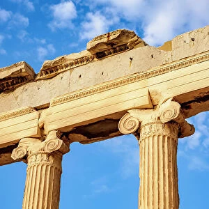 Erechtheion, detailed view, Acropolis, UNESCO World Heritage Site, Athens, Attica, Greece, Europe