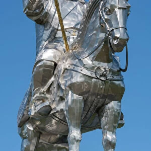 Genghis Khan equestrian statue, Erdene, Tov province, Mongolia, Central Asia, Asia