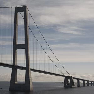 Great Belt Bridge, between Fyn and Sjaelland, Denmark, Scandinavia, Europe