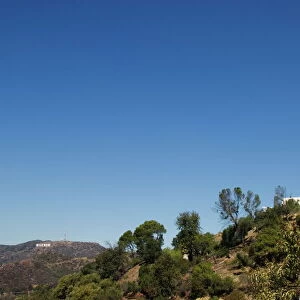 Griffiths Observatory and Hollywood sign in distance
