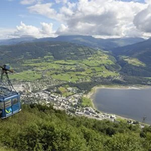 Hangursbahen, cable car to Mount Hangur, Voss, Hordaland, Norway, Scandinavia, Europe