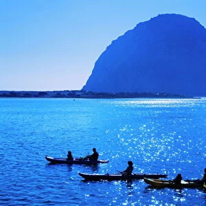 Kayak rental and Morro Rock, City of Morro Bay, San Luis Obispo County