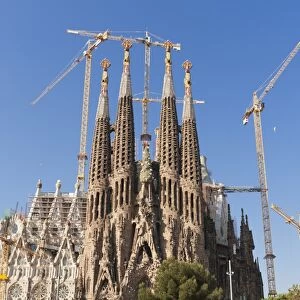 La Sagrada Familia by Antoni Gaudi, UNESCO World Heritage Site, Barcelona