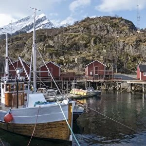 Nusfjord, Lofoten Islands, Nordland, Arctic, Norway, Scandinavia, Europe