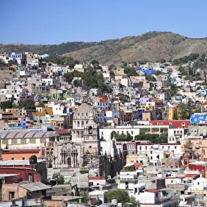Overview, colonial architecture, Guanajuato, UNESCO World Heritage Site